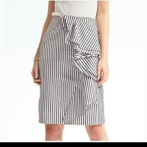Banana Republic ruffle midi skirt!